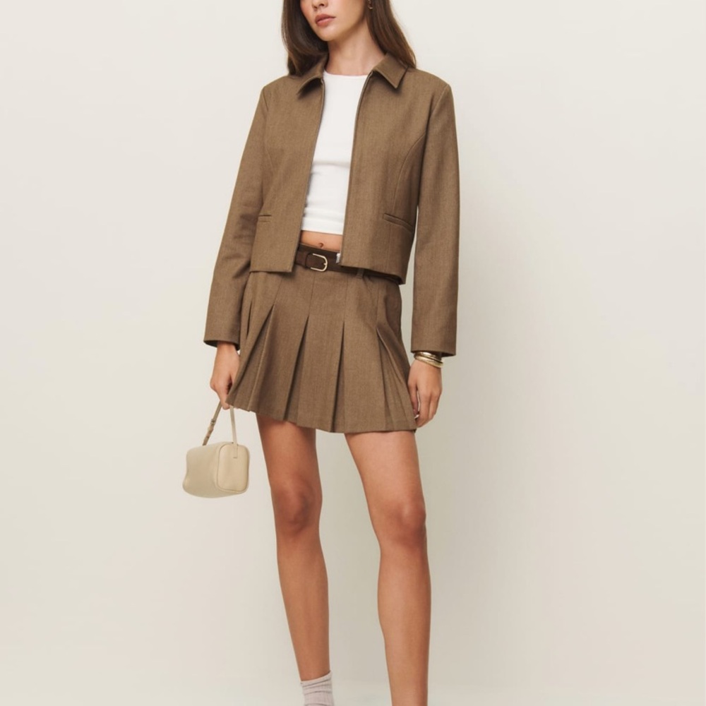 Reformation Brynlee Two Piece Camel